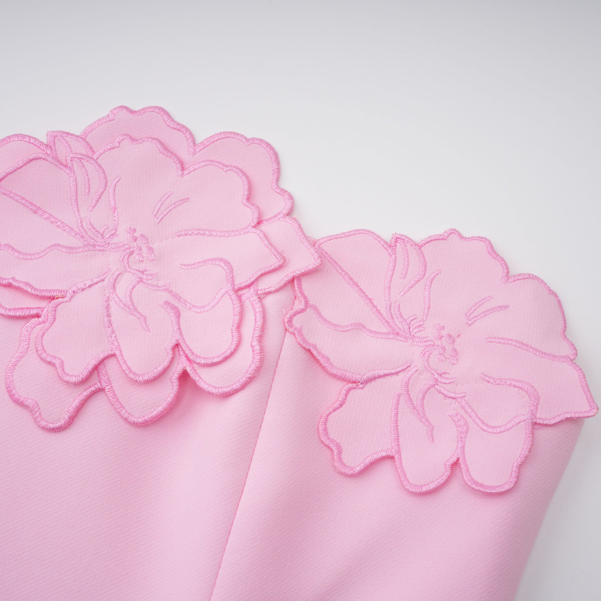 Talisman Pink Strapless Floral Embroidered Maxi Dress