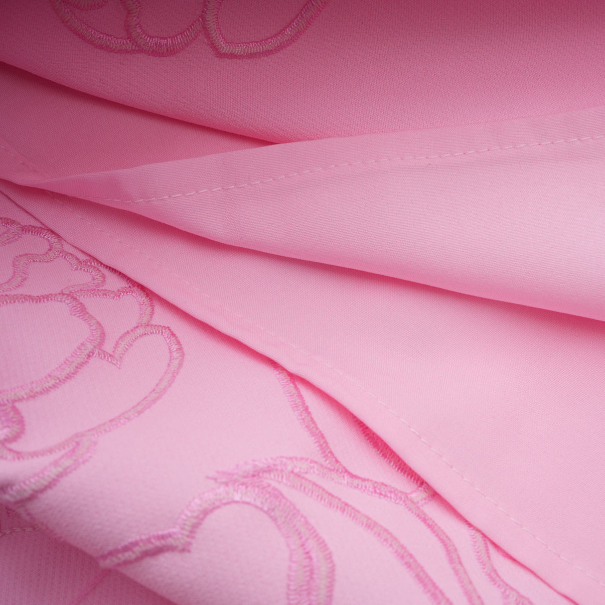 Talisman Pink Strapless Floral Embroidered Maxi Dress