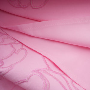 Talisman Pink Strapless Floral Embroidered Maxi Dress