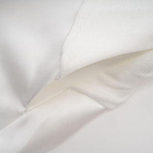 Selmori Noémie off-shoulder panelled maxi dress in White