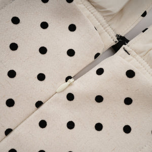 Selmori Estelle White Polka Dot Midi Dress