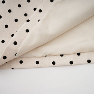 Selmori Estelle White Polka Dot Midi Dress