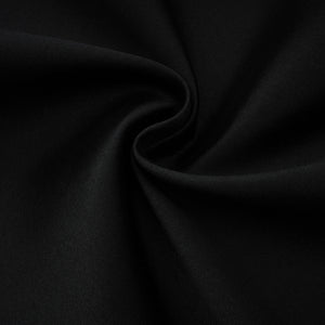 Selmori Anaïs Black Off Shoulder Polished Midi Dress