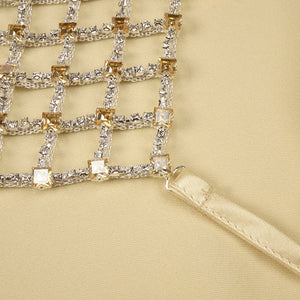 Désir Beaded Backless Maxi Dress Gold