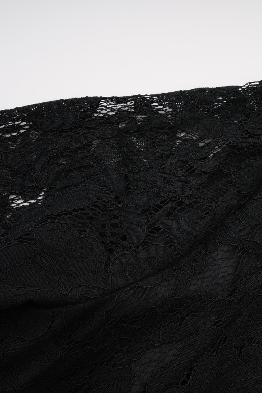 Élodiane Jewel-Button Bell-Sleeve Lace Maxi Dress - Black_-_selmori.com_-_10