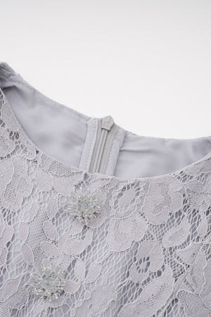 Élodiane Jewel-Button Bell-Sleeve Lace Maxi Dress - Gray_-_selmori.com_-_08