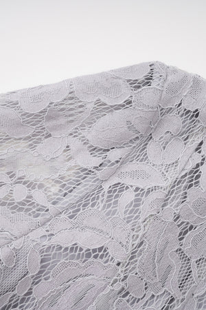 Élodiane Jewel-Button Bell-Sleeve Lace Maxi Dress - Gray_-_selmori.com_-_10