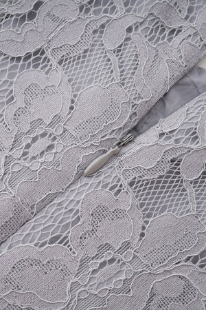 Élodiane Jewel-Button Bell-Sleeve Lace Maxi Dress - Gray_-_selmori.com_-_14