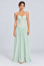 Élodine Halter Lace Corset Chiffon Maxi Dress - Mint Green_-_selmori.com_-_01