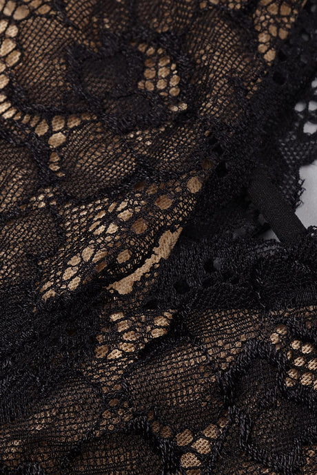 Énigme Lace Plunge Mermaid Maxi Dress - Black_-_selmori.com_-_10