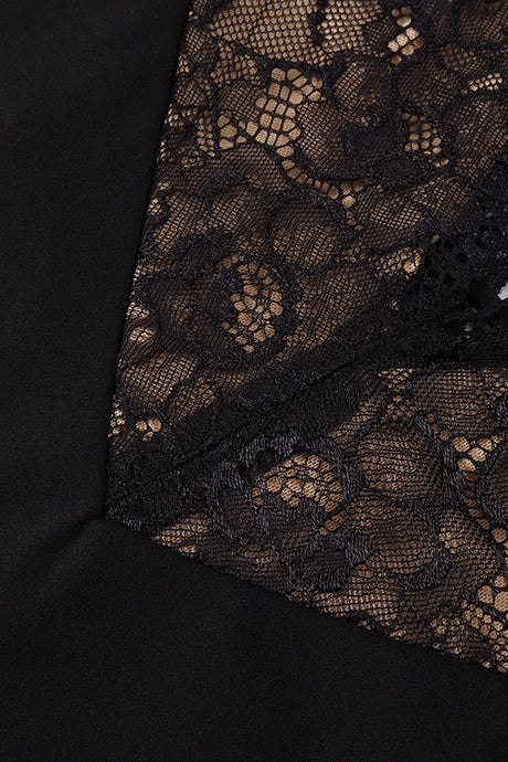 Énigme Lace Plunge Mermaid Maxi Dress - Black_-_selmori.com_-_13