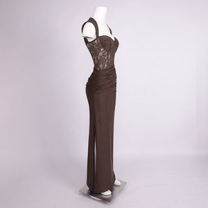 Fluidité Lace Corset Maxi Dress