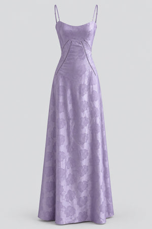 Faustine Floral Jacquard Corset Maxi Dress - Lavender_-_selmori.com_-_03