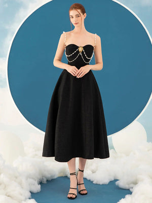 Selmori Claribel Strapless Midi Dress