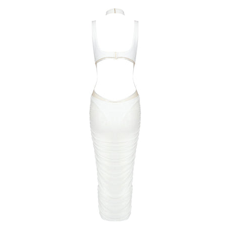 Selmori Hortense Cut Out Midi Dress