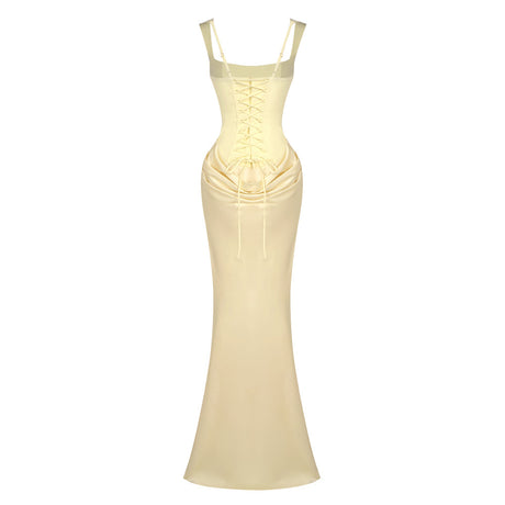 Hortense Square Neck Corset Maxi Dress