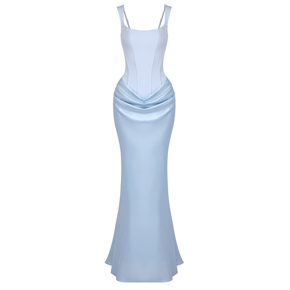 Hortense Square Neck Corset Maxi Dress
