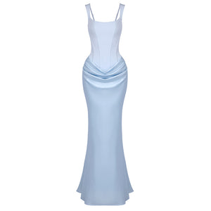 Hortense Square Neck Corset Maxi Dress