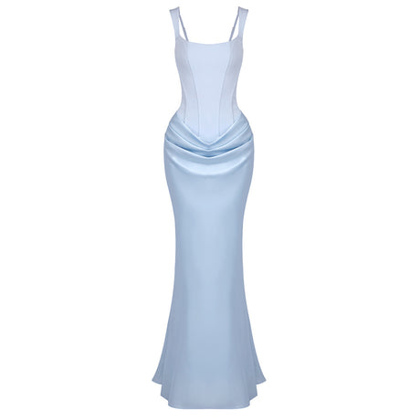 Hortense Square Neck Corset Maxi Dress