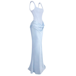 Hortense Square Neck Corset Maxi Dress