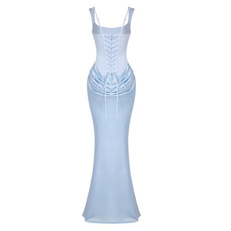 Hortense Square Neck Corset Maxi Dress
