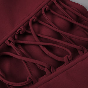 Hortense Square Neck Corset Maxi Dress