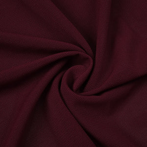 Instinct One Shoulder Draped Ruched Mini Dress Burgundy