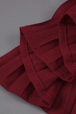 Isaline Halter Lace Corset Maxi Dress - Burgundy_-_selmori.com_-_10