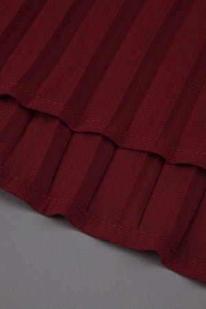 Isaline Halter Lace Corset Maxi Dress - Burgundy_-_selmori.com_-_11
