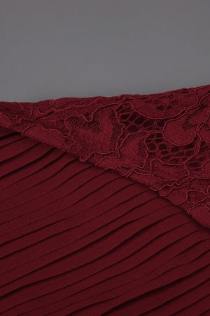 Isaline Halter Lace Corset Maxi Dress - Burgundy_-_selmori.com_-_13