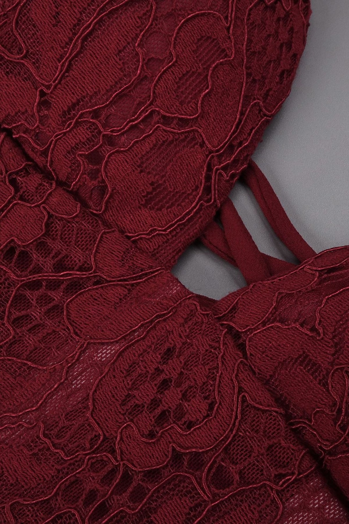 Isaline Halter Lace Corset Maxi Dress - Burgundy_-_selmori.com_-_15
