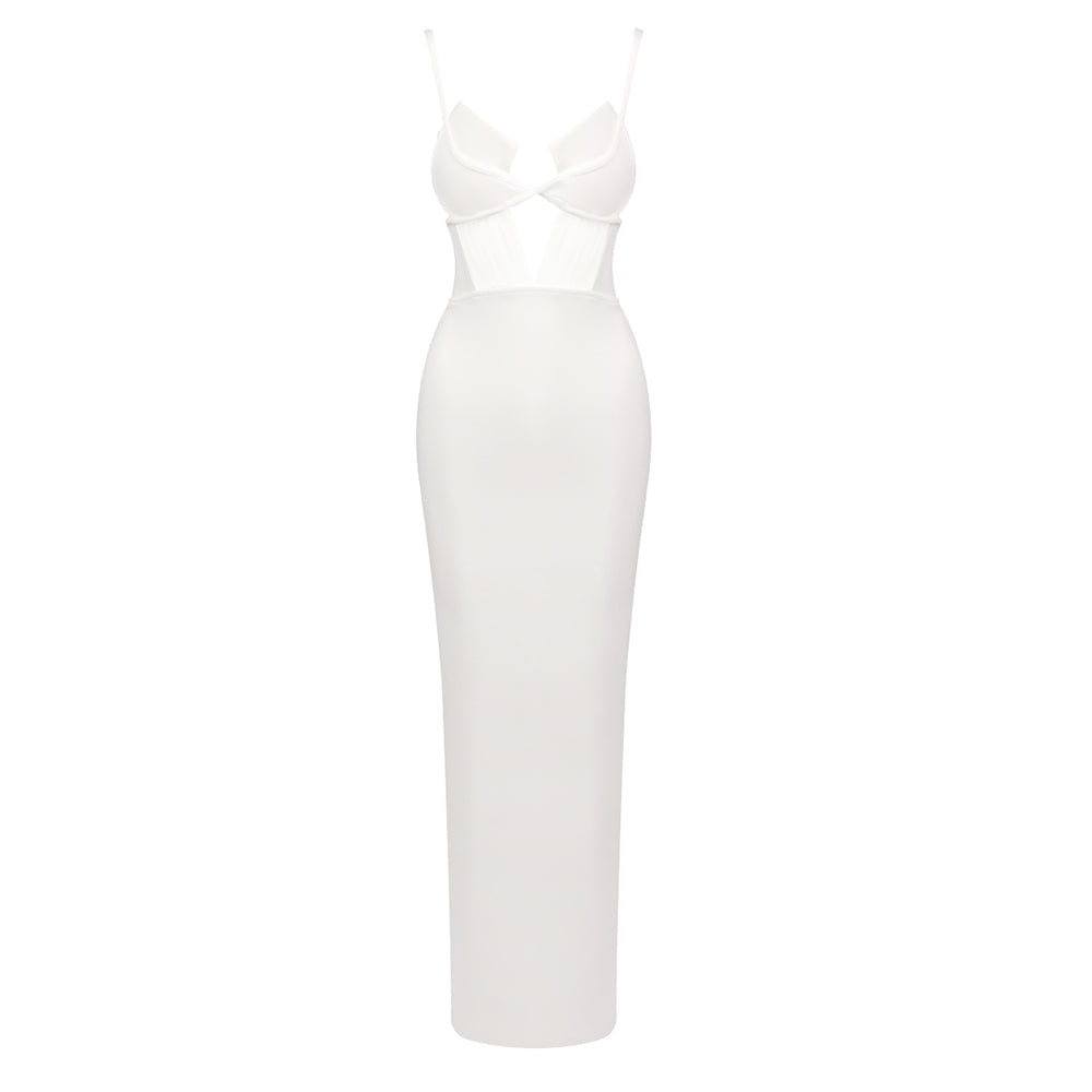 Modernité Cutout Fringe Maxi Dress