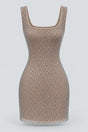 Maëline Metallic Mesh Mini Dress - Silver_-_selmori.com_-_03