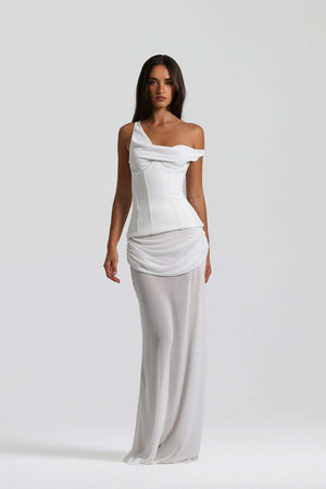 Mélanie One Shoulder Maxi Dress