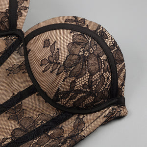 Philtre Lace Corset Mini Dress