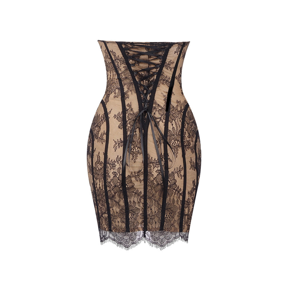 Philtre Lace Corset Mini Dress