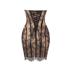 Philtre Lace Corset Mini Dress