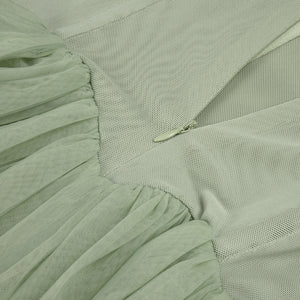 Émotion Strapless Pleated Corset Maxi Dress