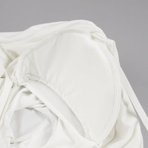 Selmori Lumière Long Sleeve Deep V Maxi Dress