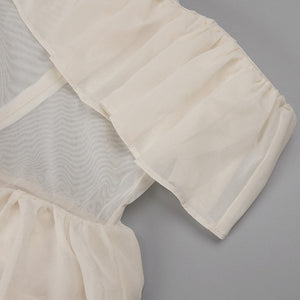 Selmori Justine Strapless Tiered Maxi Dress