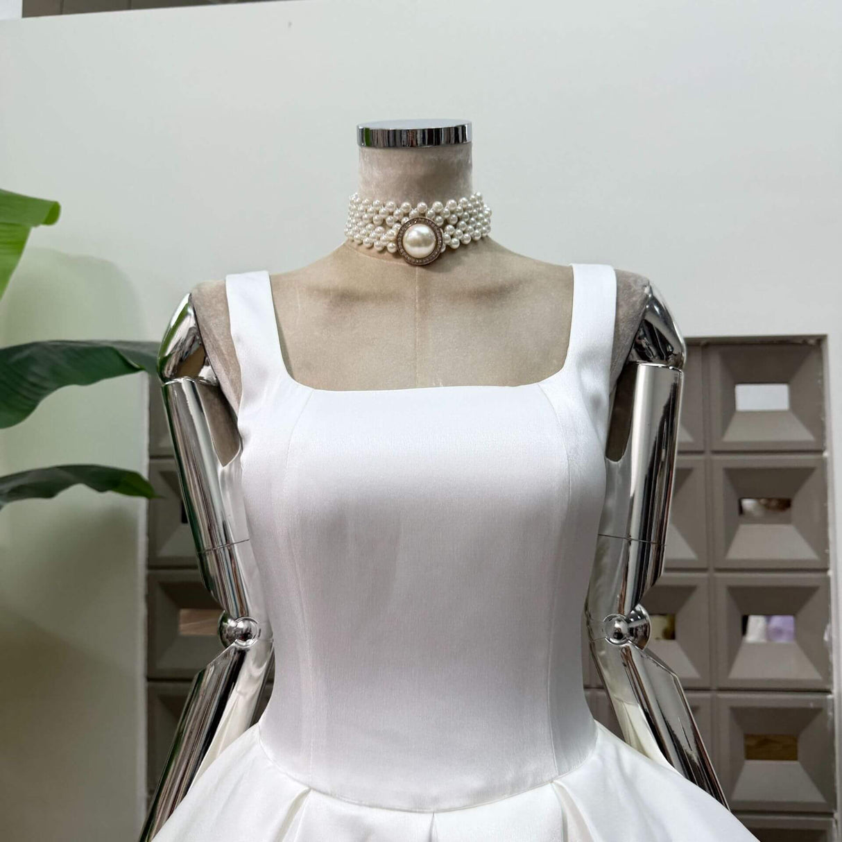 Harmonie Satin Mini Dress