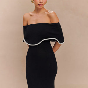 Azur Off Shoulder Midi Dress