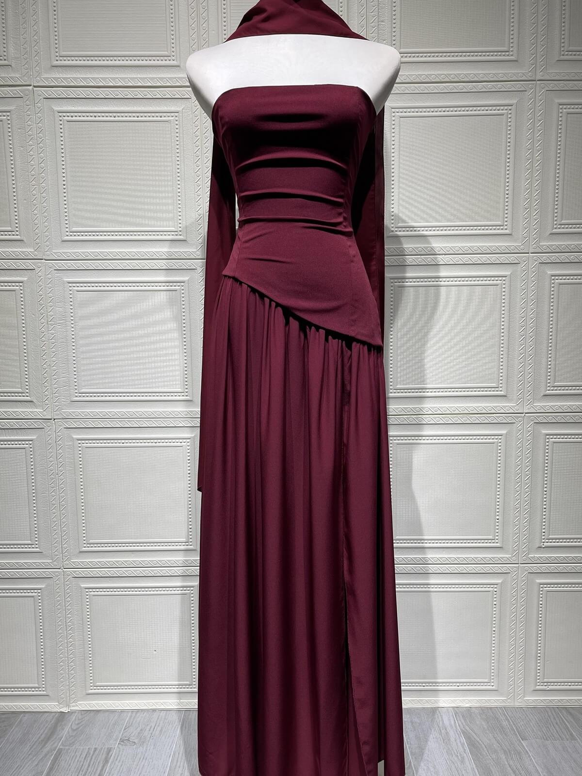 Selmori Solène Asymmetrical Maxi Gown