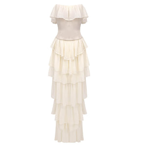 Selmori Justine Strapless Tiered Maxi Dress