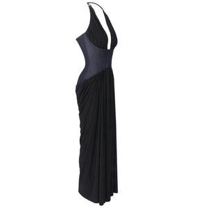 Diane Halter Corset Maxi Dress