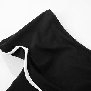 Azur Off Shoulder Midi Dress