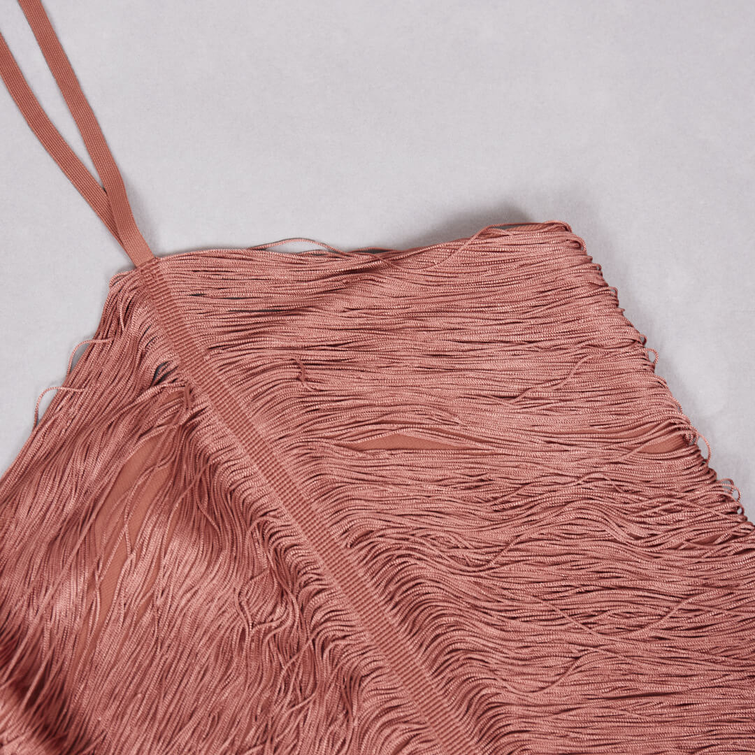 Selmori Jade Ruched Halter Neck Maxi Dress