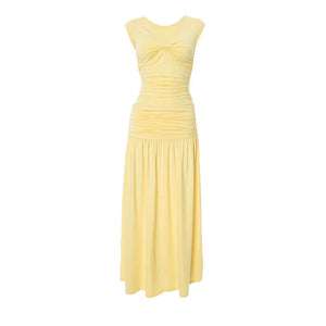 Aurore V Neck Ruched Maxi Dress Set