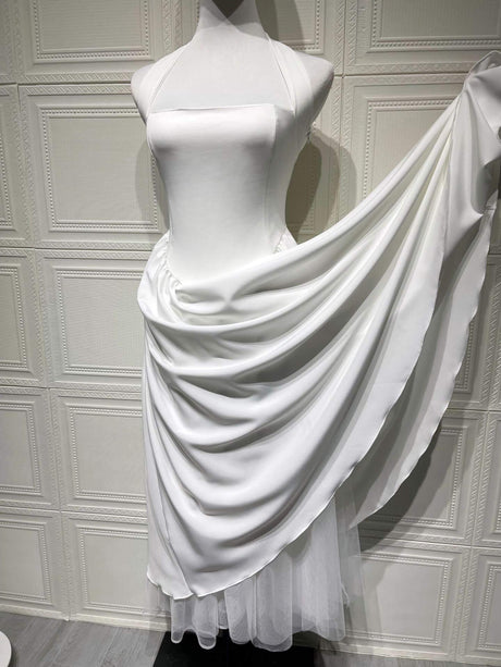 Selmori Margaux Halter Neck Midi Dress