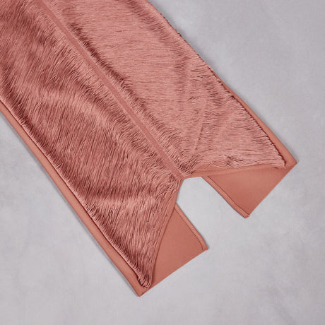 Selmori Jade Ruched Halter Neck Maxi Dress